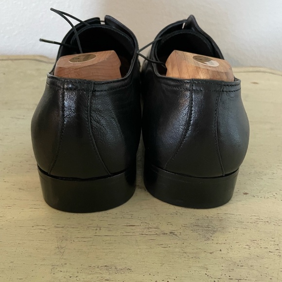 BRUNO MAGLI Made in Italy Sleek Napa Leather Cap Toe Derby Size 11 1/2 M $295